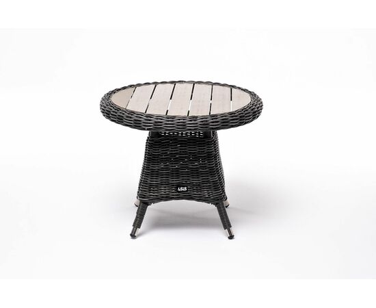 "Равенна" кофейный стол из искусственного ротанга, цвет графит, изображение 2 | Интернет магазин мебели и декора LifeDekor