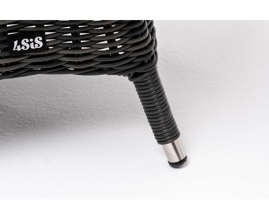 "Равенна" кофейный стол из искусственного ротанга, цвет графит, изображение 3 | Интернет магазин мебели и декора LifeDekor