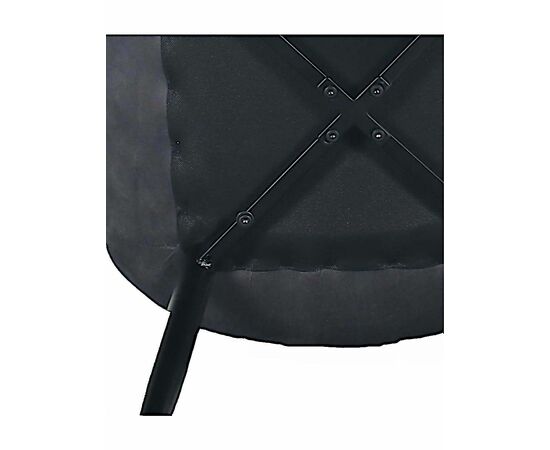 Стул RICHARD велюр темно-серый, каркас черный, изображение 5 | Интернет магазин мебели и декора LifeDekor