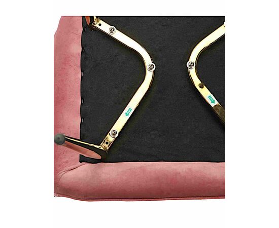 Стул CATALINA велюр розовый, каркас золото, изображение 8 | Интернет магазин мебели и декора LifeDekor