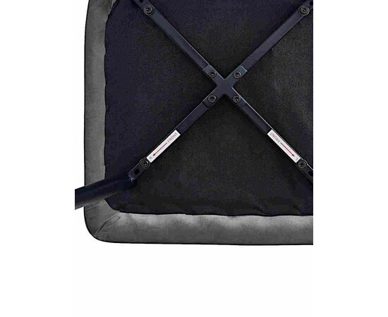 Стул CHILE велюр серый, каркас черный, изображение 6 | Интернет магазин мебели и декора LifeDekor