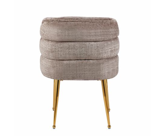 Стул VIENNA коричневый велюр, каркас золото, изображение 5 | Интернет магазин мебели и декора LifeDekor