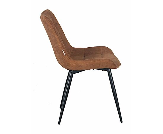 Стул RICHARD вельвет мокко, каркас черный, изображение 2 | Интернет магазин мебели и декора LifeDekor