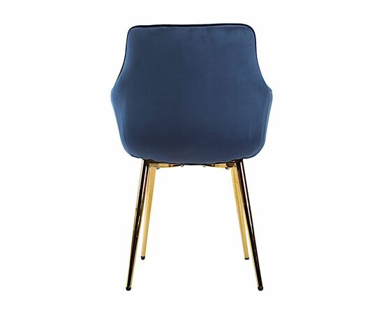 Стул CATALINA велюр синий, каркас золото, изображение 7 | Интернет магазин мебели и декора LifeDekor