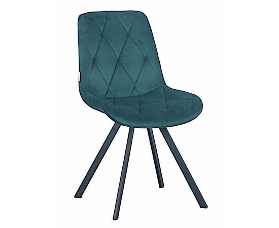 Стул GUSTAF 360 велюр изумруд, каркас черный | Интернет магазин мебели и декора LifeDekor
