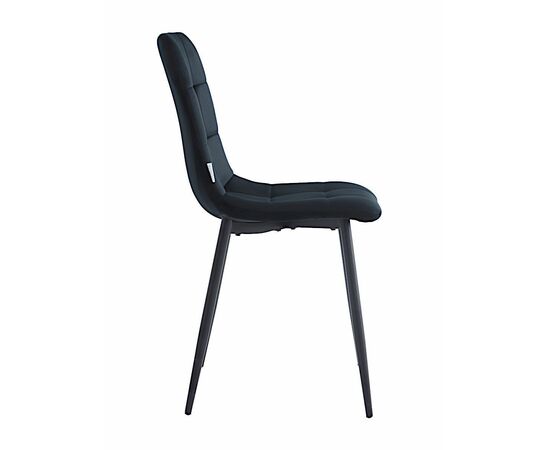 Стул CHILE велюр черный, каркас черный, изображение 3 | Интернет магазин мебели и декора LifeDekor