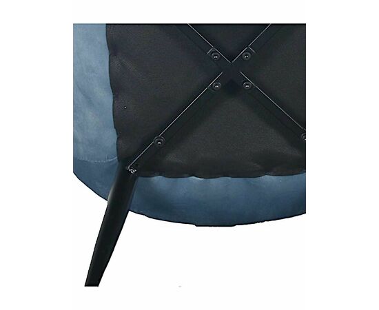 Стул RICHARD велюр синий камень, каркас черный, изображение 4 | Интернет магазин мебели и декора LifeDekor