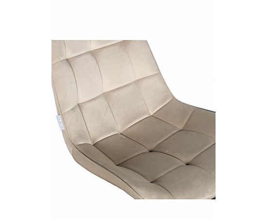 Стул RICHARD велюр бежевый, каркас белый, изображение 2 | Интернет магазин мебели и декора LifeDekor