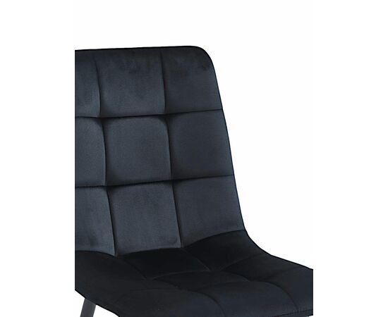 Стул CHILE велюр черный, каркас черный, изображение 5 | Интернет магазин мебели и декора LifeDekor