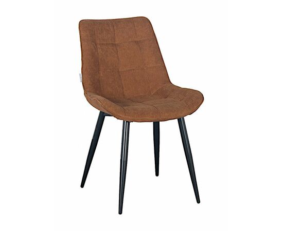 Стул RICHARD вельвет мокко, каркас черный | Интернет магазин мебели и декора LifeDekor