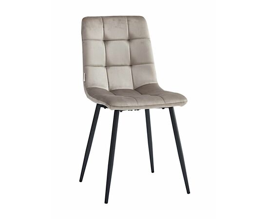 Стул CHILE велюр мокко, каркас черный | Интернет магазин мебели и декора LifeDekor