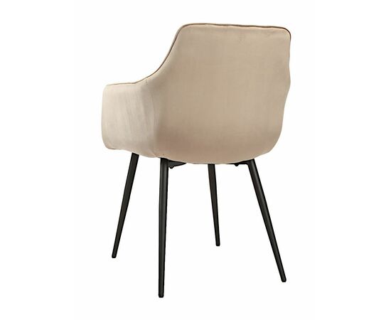 Стул GRATTA велюр мокко, каркас черный, изображение 5 | Интернет магазин мебели и декора LifeDekor