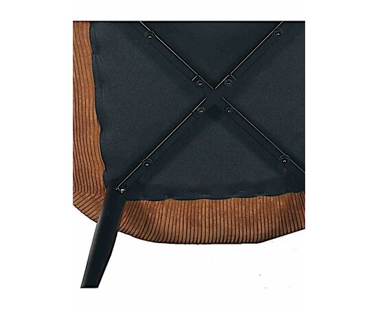 Стул RICHARD вельвет мокко, каркас черный, изображение 4 | Интернет магазин мебели и декора LifeDekor