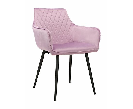 Стул CATALINA велюр сиреневый, каркас черный | Интернет магазин мебели и декора LifeDekor