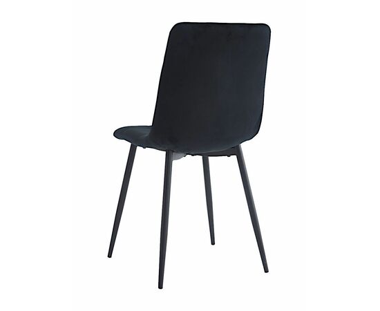 Стул CHILE велюр черный, каркас черный, изображение 4 | Интернет магазин мебели и декора LifeDekor