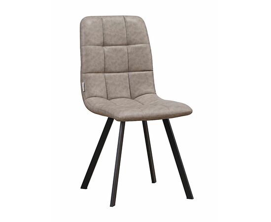 Стул LUCAS экокожа кэмел, каркас квадрат черный | Интернет магазин мебели и декора LifeDekor