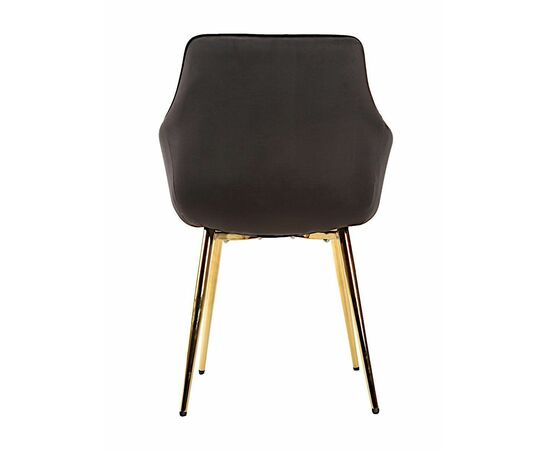 Стул GRATTA велюр черный, каркас золото, изображение 7 | Интернет магазин мебели и декора LifeDekor
