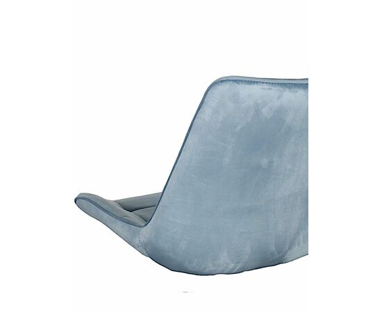 Стул RICHARD велюр синий камень, каркас черный, изображение 3 | Интернет магазин мебели и декора LifeDekor