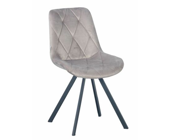 Стул GUSTAF 360 велюр какао, каркас черный | Интернет магазин мебели и декора LifeDekor