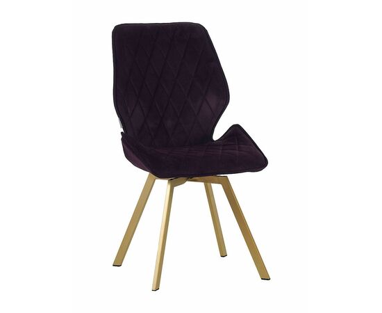 Стул OSTIN велюр брусничный, каркас квадрат шампань | Интернет магазин мебели и декора LifeDekor