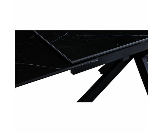 Стол керамический VENECJA Shashi black 160-240*90, каркас черный, изображение 8 | Интернет магазин мебели и декора LifeDekor