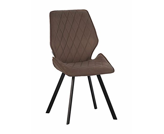 Стул OSTIN велюр серо-бежевый, каркас квадрат черный | Интернет магазин мебели и декора LifeDekor