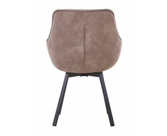 Стул EELLIOT 360 замша темно-серый, каркас черный, изображение 5 | Интернет магазин мебели и декора LifeDekor