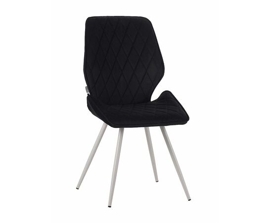 Стул OSTIN велюр графит, каркас круглый белый | Интернет магазин мебели и декора LifeDekor