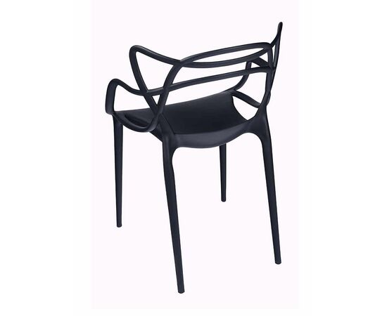 Стул пластиковый MASTERS LUX черный, изображение 6 | Интернет магазин мебели и декора LifeDekor