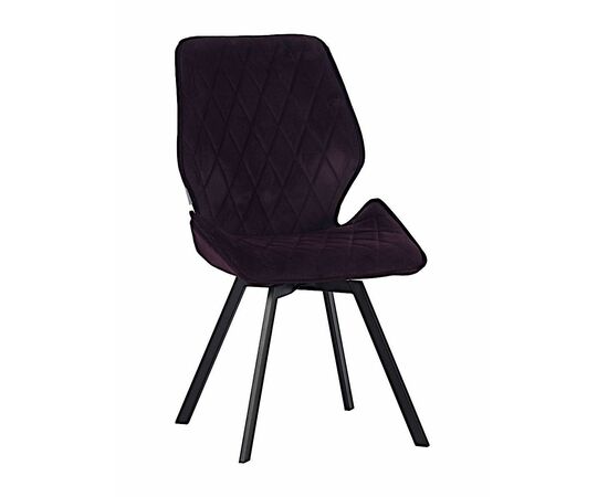 Стул OSTIN 360 велюр брусничный, каркас квадрат черный | Интернет магазин мебели и декора LifeDekor