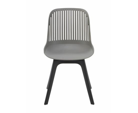 Стул пластиковый GRACE серый / ноги черные, изображение 5 | Интернет магазин мебели и декора LifeDekor