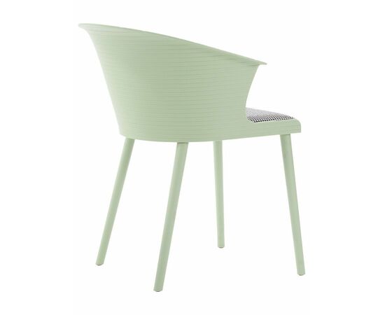 Стул пластиковый MALTA салатовый с подушкой гусиные лапки, изображение 5 | Интернет магазин мебели и декора LifeDekor