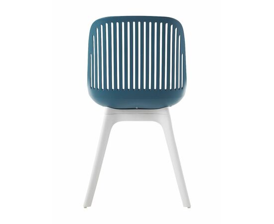 Стул пластиковый GRACE SOFT темно-синий / ноги белые, изображение 6 | Интернет магазин мебели и декора LifeDekor