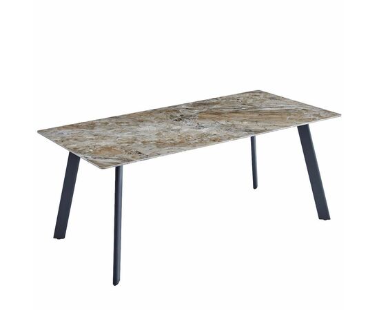 Стол керамический MISTRAL Senafe 180*90*75, каркас черный, изображение 2 | Интернет магазин мебели и декора LifeDekor