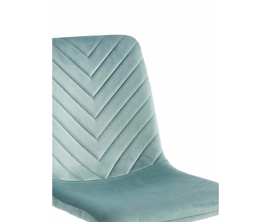 Стул BIANCA велюр ментол, каркас черный, изображение 3 | Интернет магазин мебели и декора LifeDekor