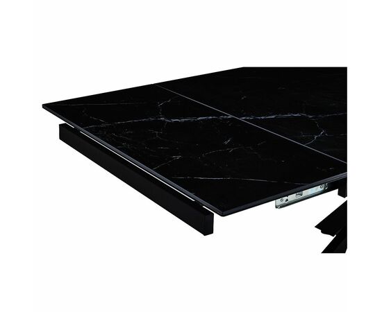 Стол керамический VENECJA Shashi black 160-240*90, каркас черный, изображение 7 | Интернет магазин мебели и декора LifeDekor
