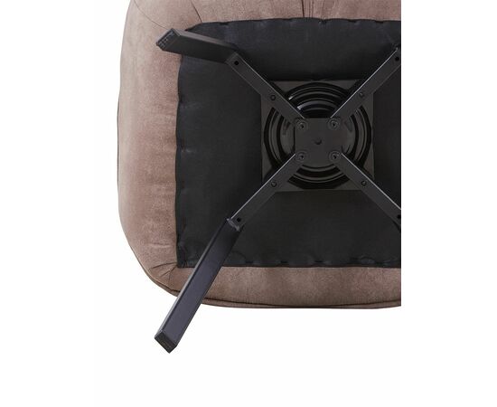 Стул EELLIOT 360 замша темно-серый, каркас черный, изображение 7 | Интернет магазин мебели и декора LifeDekor