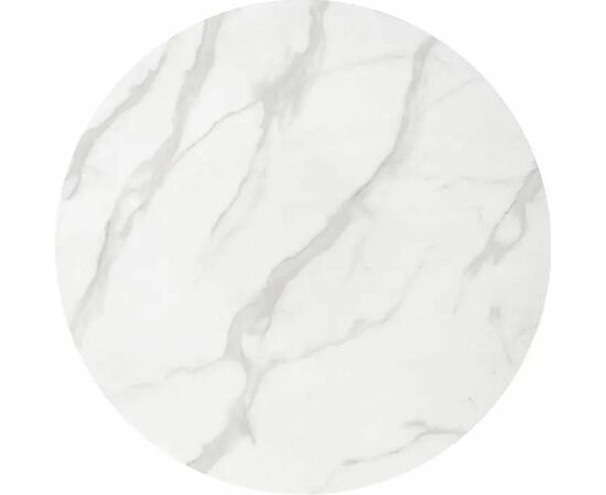 Стол керамический ARIEL-1KG SQT-1KG белый D90, каркас золото, изображение 2 | Интернет магазин мебели и декора LifeDekor