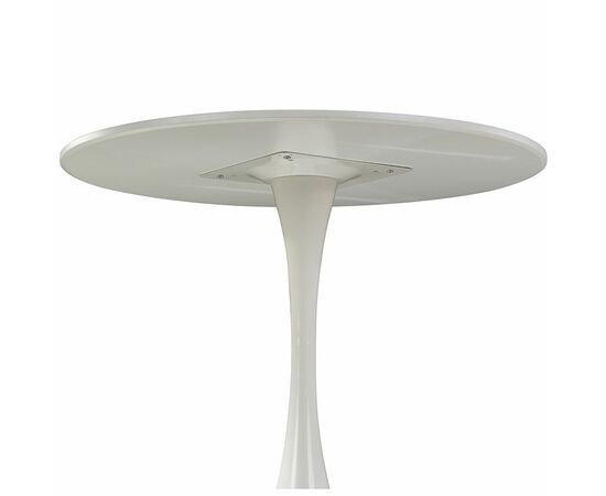 Стол TULIP D80 белый, каркас белый, изображение 6 | Интернет магазин мебели и декора LifeDekor
