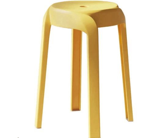 Табурет пластиковый MOTI желтый | Интернет магазин мебели и декора LifeDekor