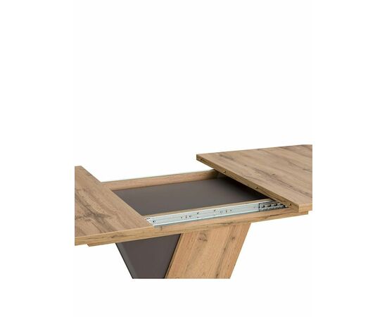 Стол BRIDGE 120-160/80 дуб вотан, каркас Вольфрам, изображение 4 | Интернет магазин мебели и декора LifeDekor