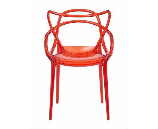 Стул пластиковый MASTERS LUX красный, изображение 3 | Интернет магазин мебели и декора LifeDekor