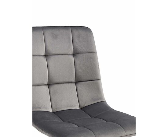 Стул CHILE велюр серый, каркас белый, изображение 3 | Интернет магазин мебели и декора LifeDekor