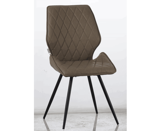 Стул OSTIN велюр кремовый, каркас круглый черный, изображение 2 | Интернет магазин мебели и декора LifeDekor