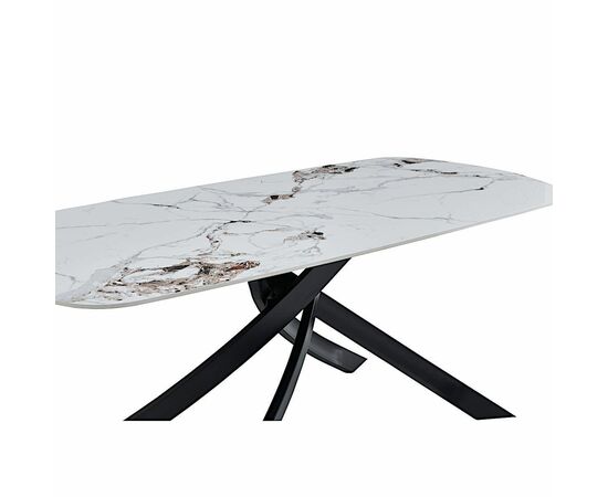 Стол керамический SANTANA Patek Philippe 180/90*76, каркас черный, изображение 6 | Интернет магазин мебели и декора LifeDekor