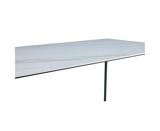 Стол керамический MISTRAL Kass gold 180*90*75, каркас черный, изображение 7 | Интернет магазин мебели и декора LifeDekor