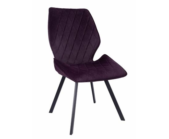 Стул OSTIN 180 велюр брусничный, каркас квадрат черный | Интернет магазин мебели и декора LifeDekor