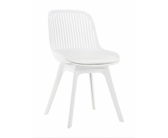 Стул пластиковый GRACE SOFT белый / ноги белые | Интернет магазин мебели и декора LifeDekor
