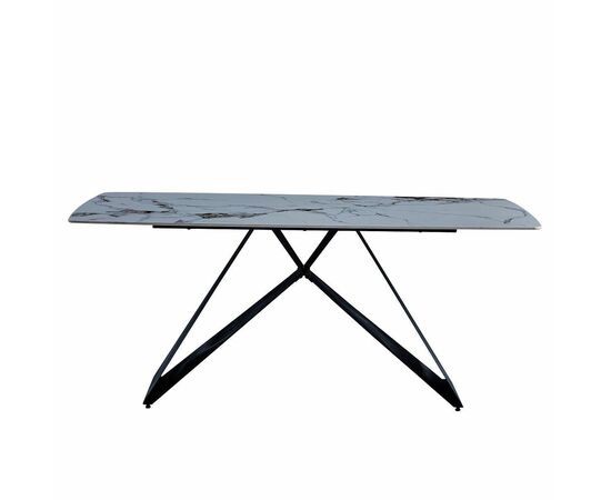 Стол керамический PLATON Patek Philippe 180*90*76, каркас черный, изображение 3 | Интернет магазин мебели и декора LifeDekor