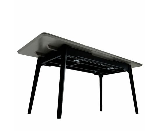 Стол керамический BARCELONA Cardo grey 140-180/80*76, каркас черный, изображение 9 | Интернет магазин мебели и декора LifeDekor